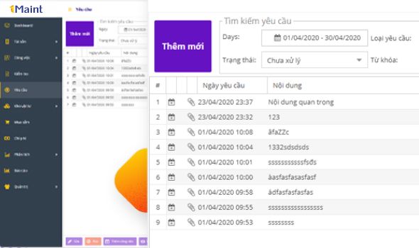 Quản lý yêu cầu bảo trì